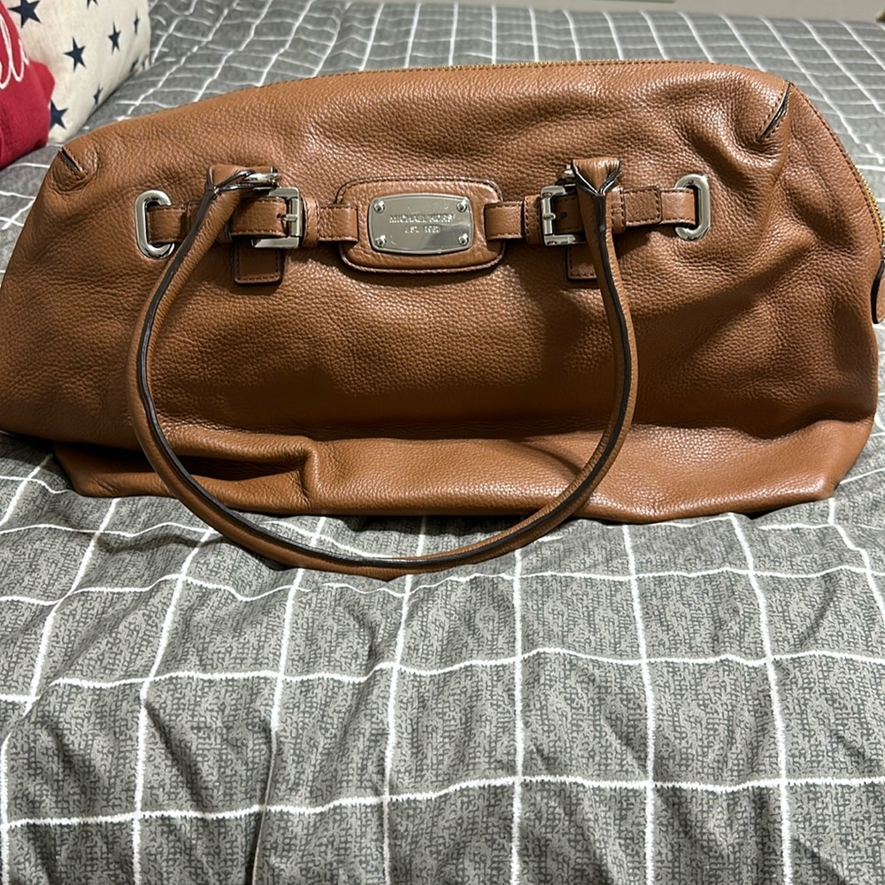 Micheal Kors Leather Weekender Bag